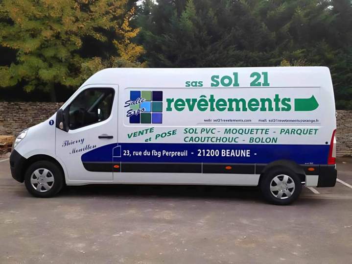 Marquage adhésif sur véhicule Bourgogne