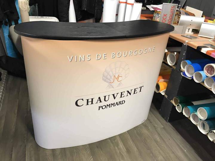 Comptoir alu avec décor impression numérique Bourgogne