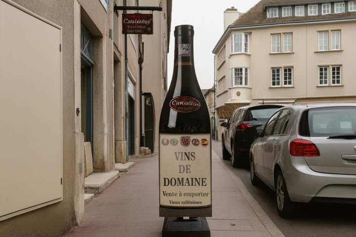 Chevalet PVC avec décor en impression numérique Bourgogne   