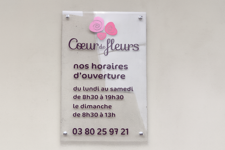 Panneau plexi 5mm avec décor adhésif Bourgogne