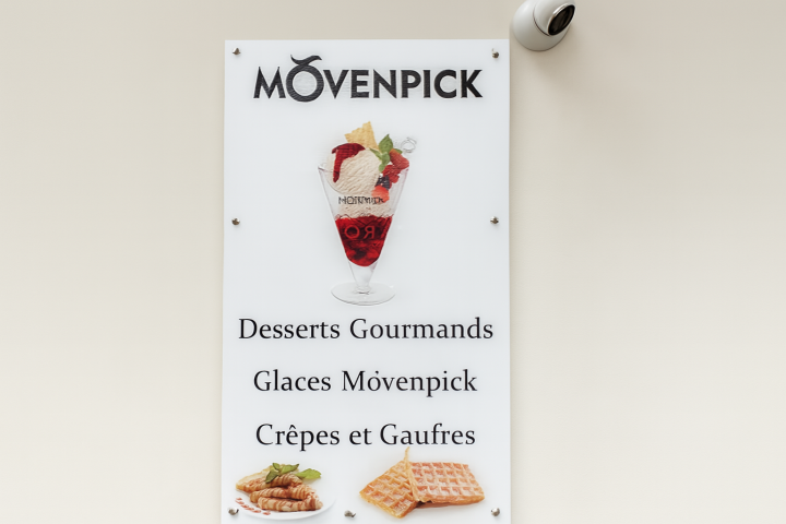 Panneau plexi 6mm avec décor impression numérique par l' arrière Bourgogne 