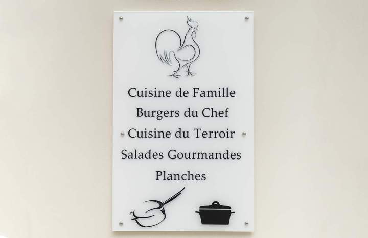 Panneau plexi 6mm avec décor impression numérique par l' arrière Bourgogne