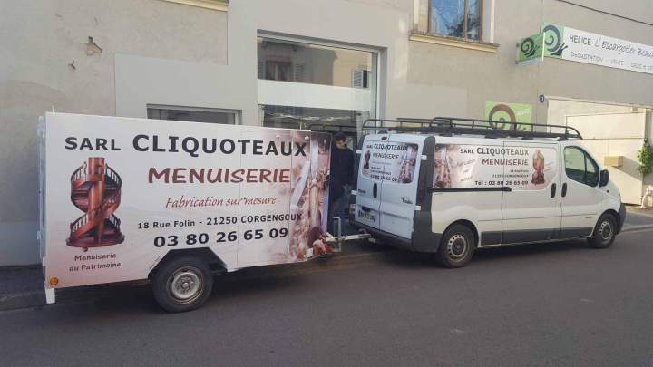 Covering remorque  et camion avec décor impression numérique Bourgogne