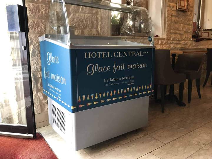 Déco adhésive covering sur machine à glace Bourgogne