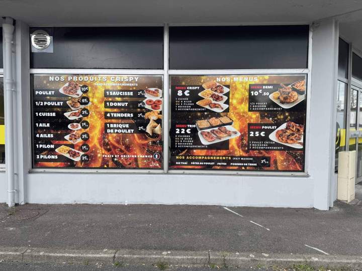 Décor en impression numérique sur vitrine Bourgogne