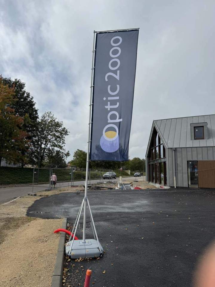 Rollup avec décor impression numérique Bourgogne