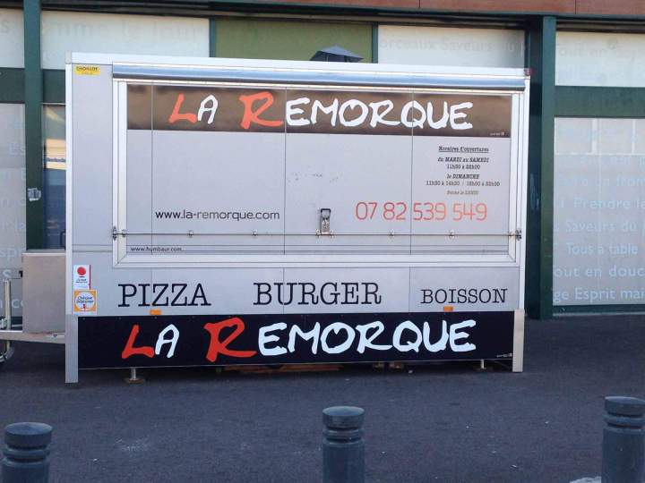 Habillage remorque avec décor adhésif Bourgogne