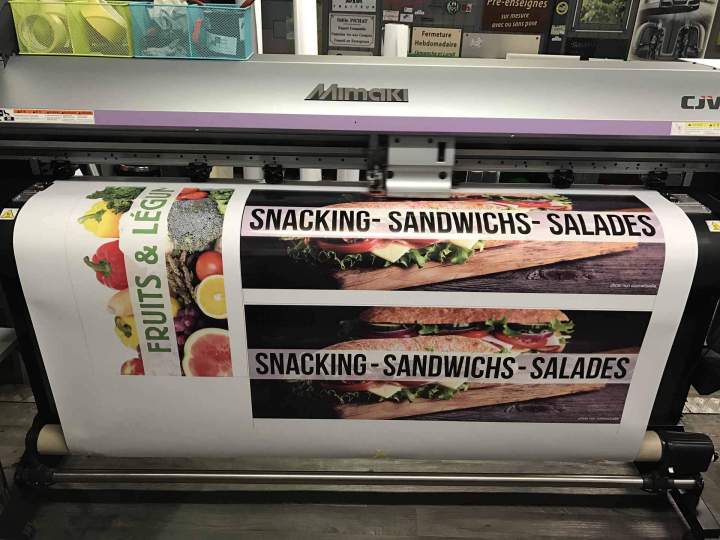 Impression numérique en action dans nos locaux Bourgogne