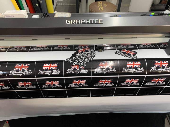 Impression numérique sur adhésif avec découpe du motif Bourgogne  