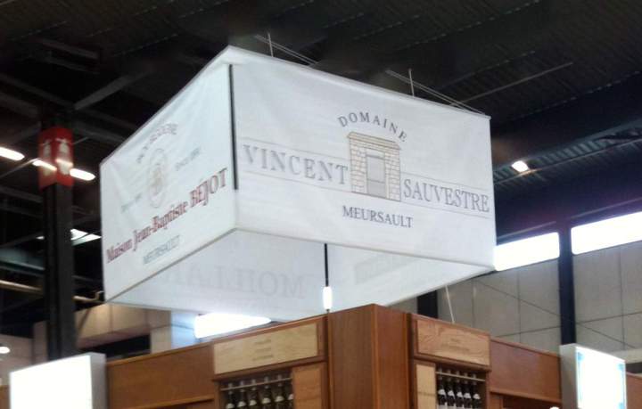 Kakémono suspendu avec bache et décor impression numérique Bourgogne