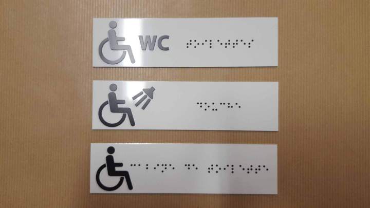 Plaque alu accessibilité Bourgogne