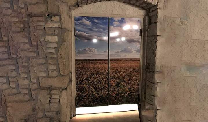 Covering impression numérique sur portes battantes Bourgogne