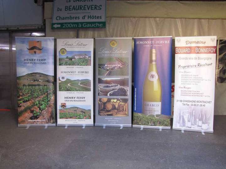 Rollup avec décor impression numérique Bourgogne 